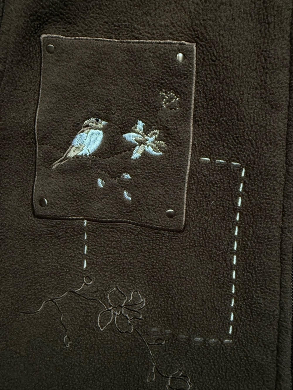 Northern Reflections Embroidered Bird Fleece - Picture 4 of 7